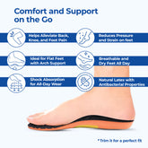 Dr Foot shoe insoles - Memory foam for daily use